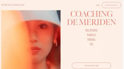 Capture du site Coaching de Meriden réalisé par Edmond